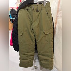 Kids Firefly army Green ski snow Pants
